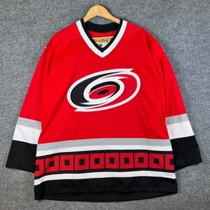 Vintage Carolina Hurricanes Jersey Mens L Koho NHL Hockey Made in Canada 90s
